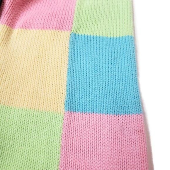 Lilly Pulitzer Girls Colorful Patchwork Cardigan Sweater Size 10 - Picture 9 of 12